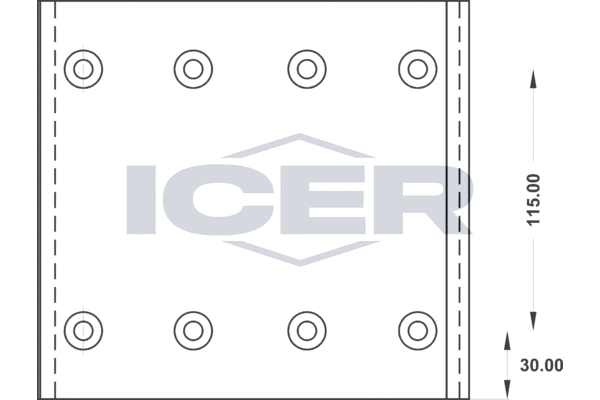 Set garnituri de frictiune, frana tambur 21 9935 00 ICER